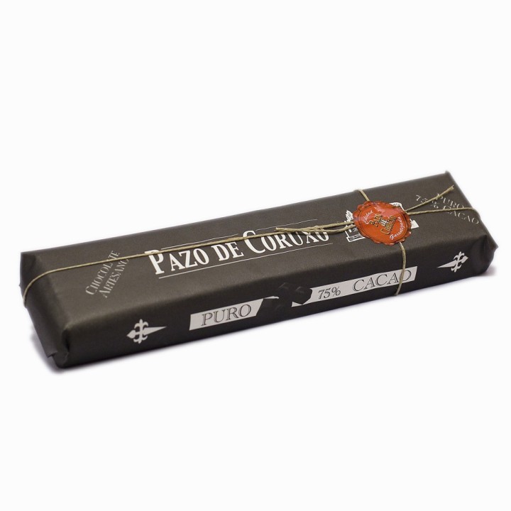 TABLETA CHOCOLATE 500 GRS.75% CACAO. PAZO DE CORUXO