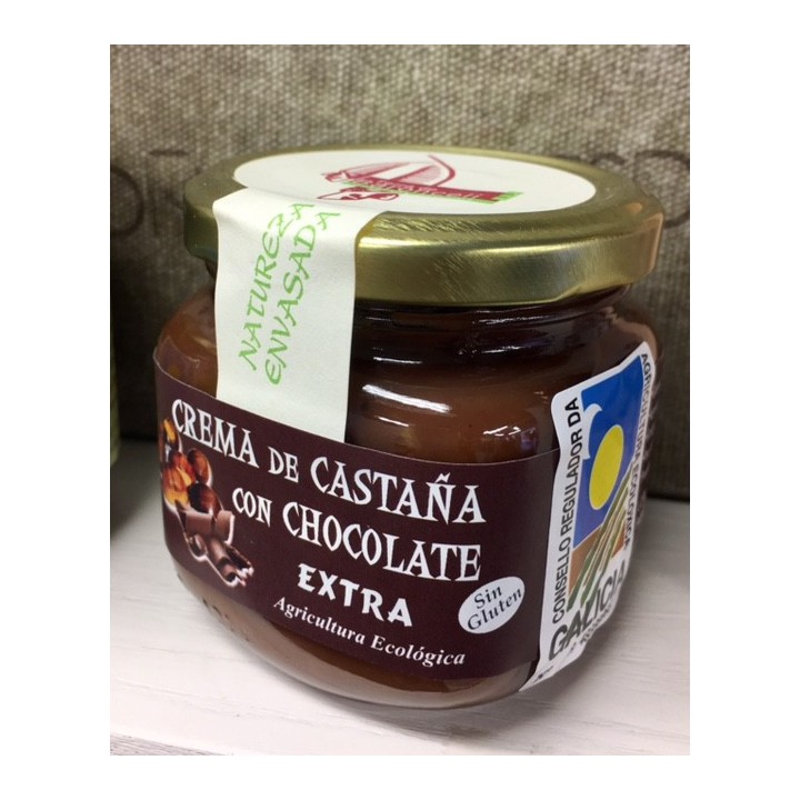 TARRO MERMELADA DE CHOCOLATE Y CASTAÑA 200G